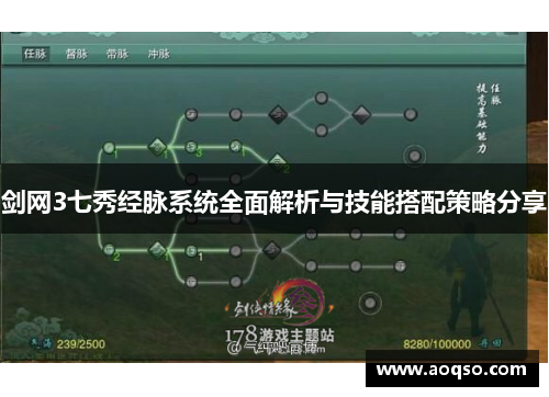 剑网3七秀经脉系统全面解析与技能搭配策略分享